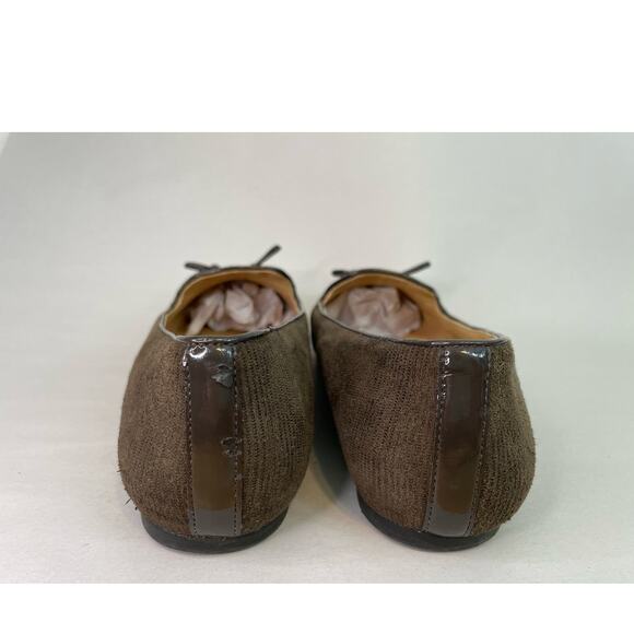 Nurture Loafers Size 10M Brown Leather Bow Tie Slip On Comfort Officecore - Picture 4 of 8